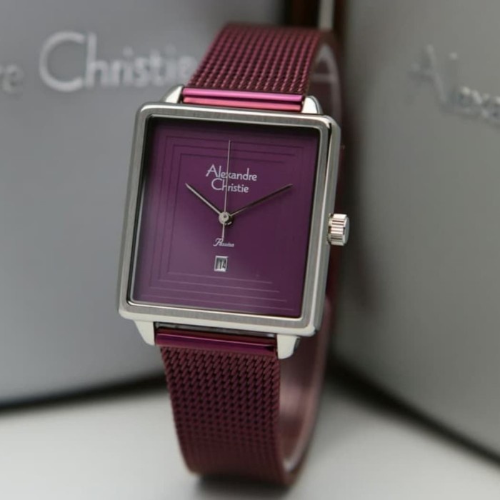 ✅New Alexandre Christie Ac 2851 Ld Silver Purple Wanita Original Terbaru