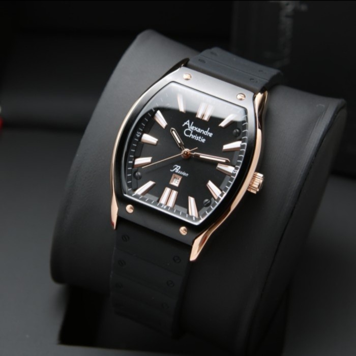✅New Alexandre Christie Ac 2941 Rosegold Black Ac2941 Wanita Original Limited