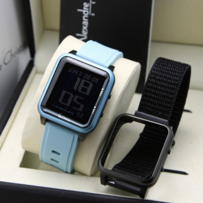 ✅Baru Alexandre Christie Ac 9344 Blue Digital Ac9344 Wanita Original Terbaru