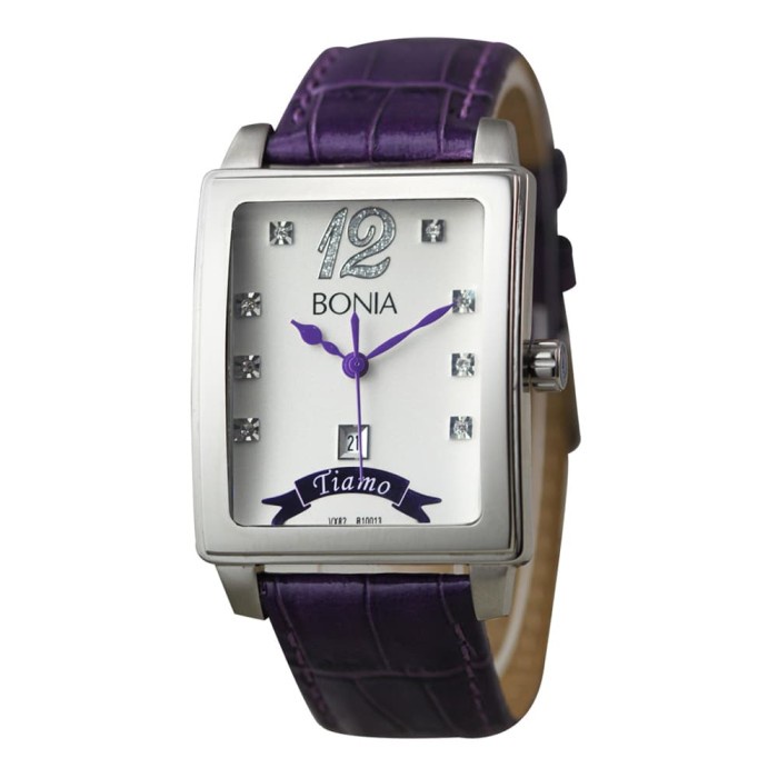 ✅Baru Bonia B10013-1309V - Jam Tangan Wanita - Ungu Berkualitas