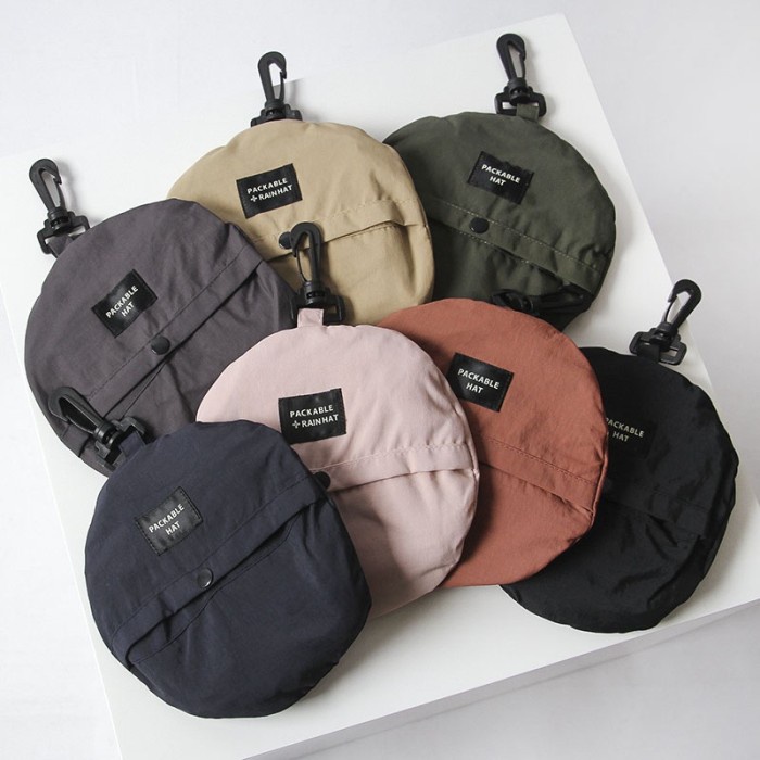 fiw KKV Dylee&Lylee Waterproof Bucket Hat Topi Bucket Anti Air Pria Wanita