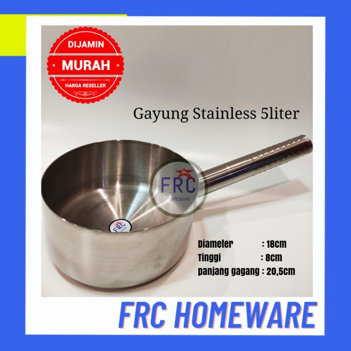 Promo Gayung Stainless / Panci Stainless / Gayung 5Liter / Gayung Sayur Terbaru