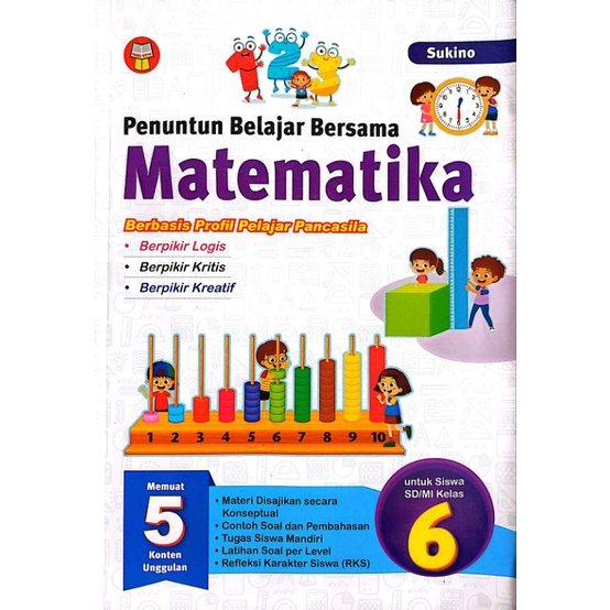 BUKU PENUNTUN BELAJAR BERSAMA MATEMATIKA SD/MI KELAS 6 - SUKINO