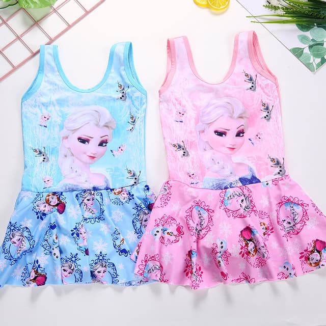 Promo Baju Renang Anak Perempuan Motif Elsa Frozen/Baju Renang Elsa Frozen/B