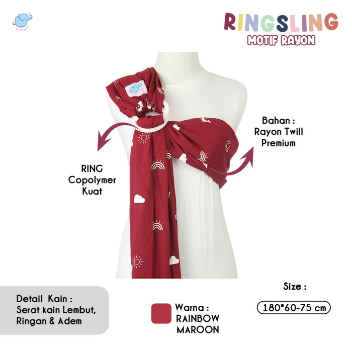 Promo Elephas Ring Sling Motif