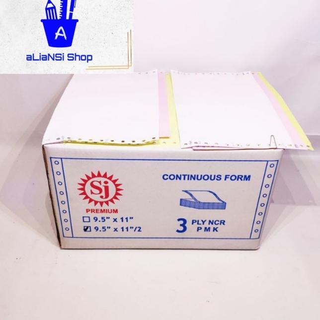 

Continuous Form 9,5" x 11"/2 (3 PLY NCR) bagi 2 - merk SJ PREMIUM |Top|Best