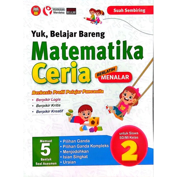 BUKU YUK BELAJAR BARENG MATEMATIKA CERIA SD/MI KELAS 2 KURIKULUM MERDEKA
