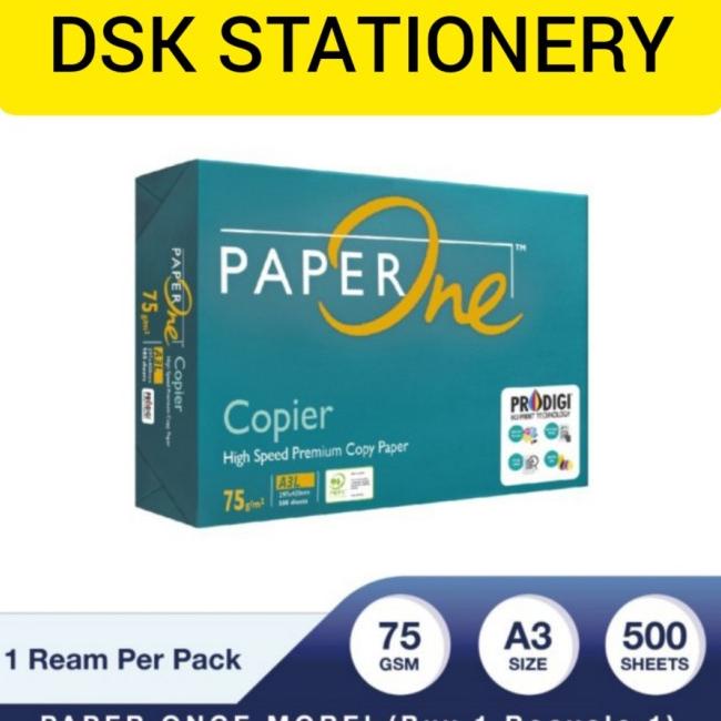 

KERTAS HVS PAPERONE A3 75 GRAM 1 RIM 500 LEMBAR PROMO !!! |Top|Best