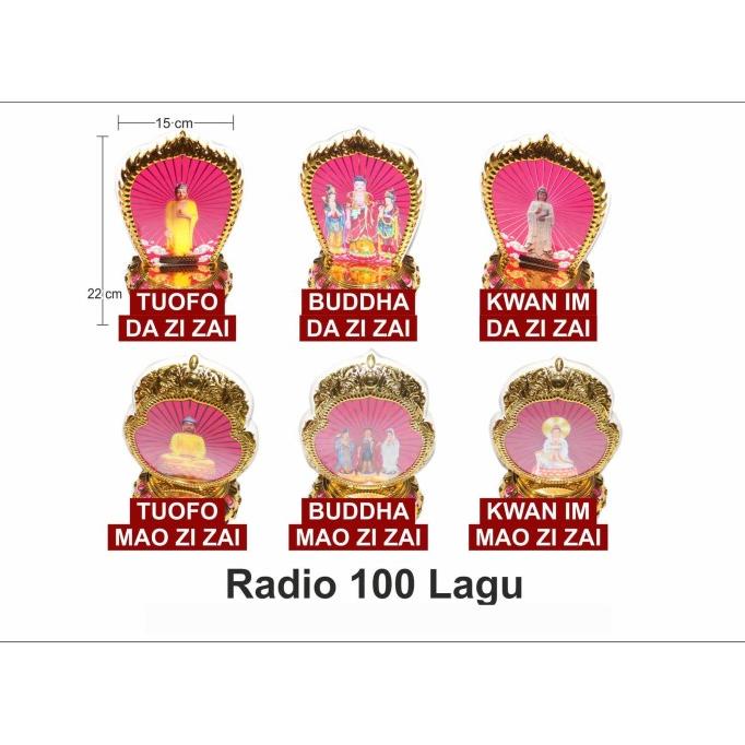 Radio berisi lagu / doa Buddha 100 lagu sembahyang