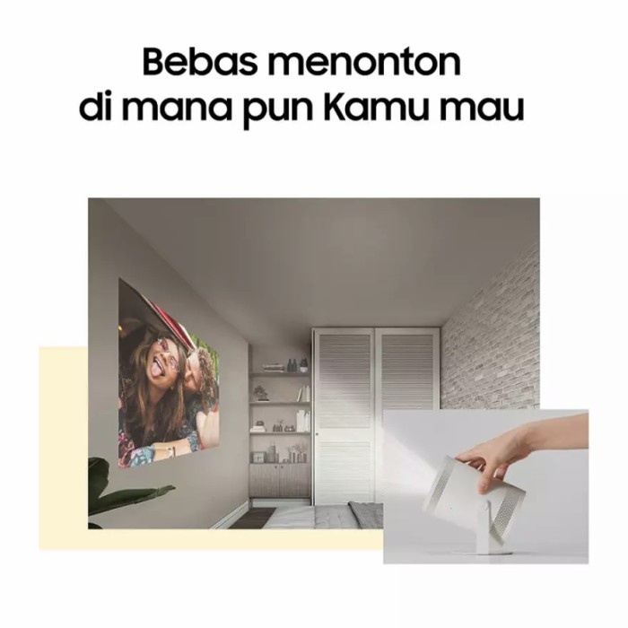 SAMSUNG SP-LSP3BLAXXD THE FREESTYLE FHD PORTABLE PROJECTOR 30-100"