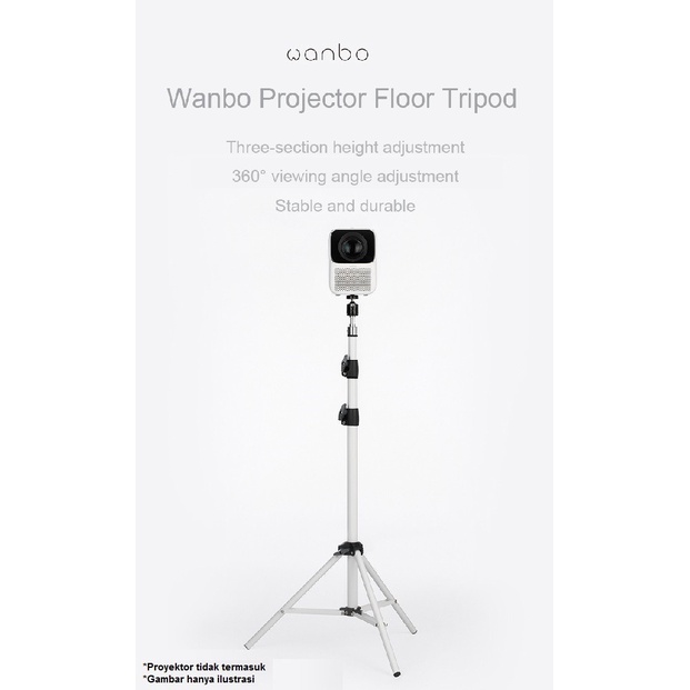 WANBO FOLDABLE ADJUSTABLE STAND FLOOR TRIPOD 170CM FOR PROJECTOR