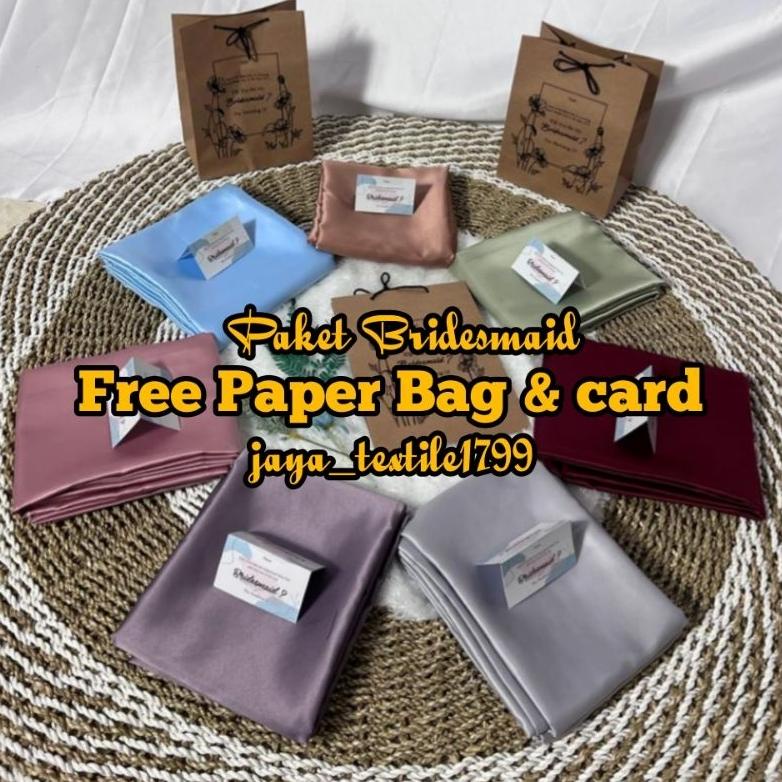 

Hot Sale - { PAPER BAG DAN CARD } Paket Seragaman Bridesmaid/ Baju Nikah/ Baju Bridesmaid !!