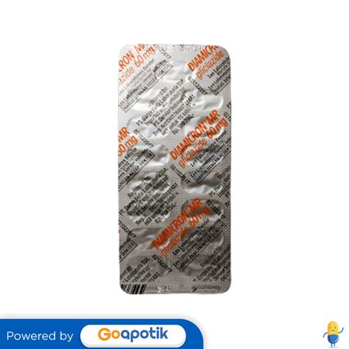 DIAMICRON MR 60 MG BLISTER 15 TABLET