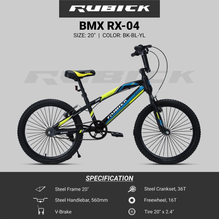 Promo Sepeda Bmx 20 Inch Rubick Rx New
