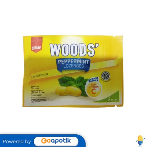 

WOODS LOZENGES LEMON SACHET 6 BUTIR