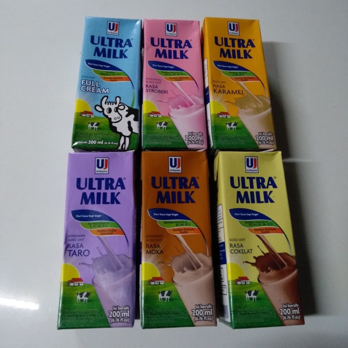 

Susu Ultra Milk 200Ml Aneka Rasa Per Dus Isi 24.Gojek - Coklat