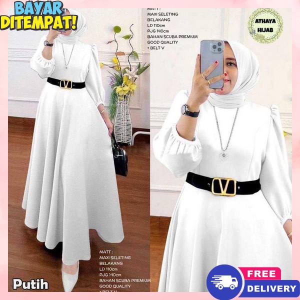 Baju Gamis Wanita Terbaru 2024 Remaja Gamis Remaja Kekinian Ghamis Gamiss Gmus Perempuan Elegan Dres