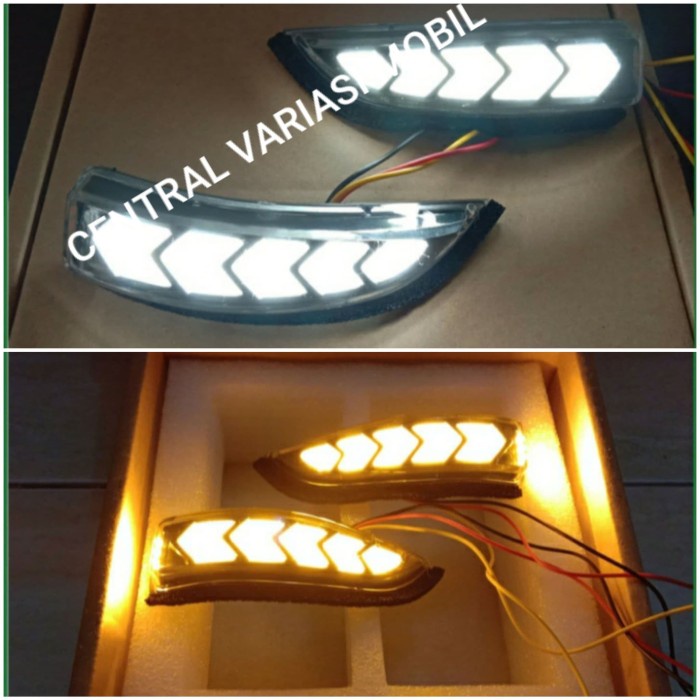 [New Ori] Lampu Led Sein Spion Sigra Led Drl Sein Running Terbaru
