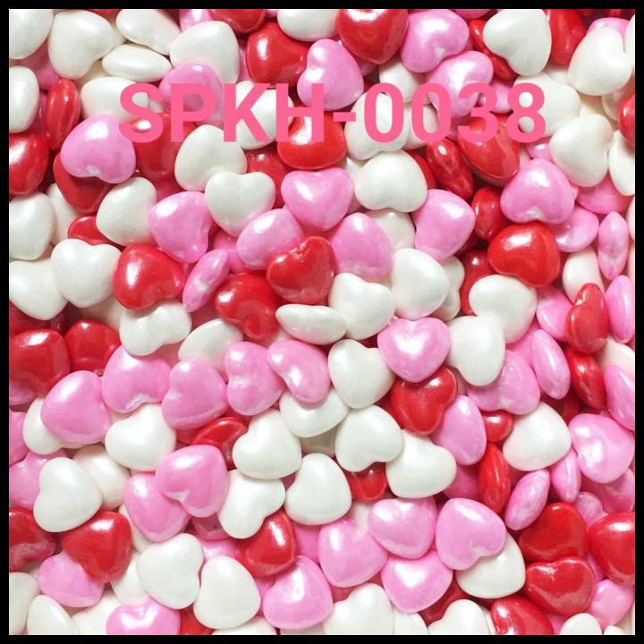 

GRATIS ONGKIR SPKH-0038 SPRINKLES SPRINKLE SPRINKEL 500GR HATI MERAH PUTIH !!!!!!!