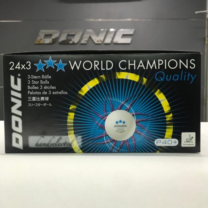 ✨Ori Donic P40 3-Star Bola Pingpong Bola Tenis Meja Bintang Tiga Limited