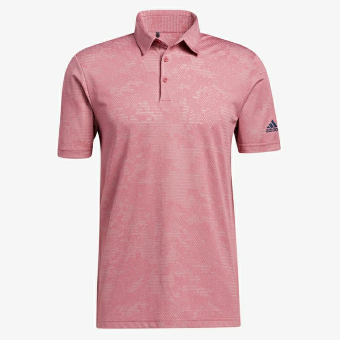 ✨New Ori Kaos Golf Pria Adidas Camo Men'S Polo Shirt - Wild Pink Original Limited