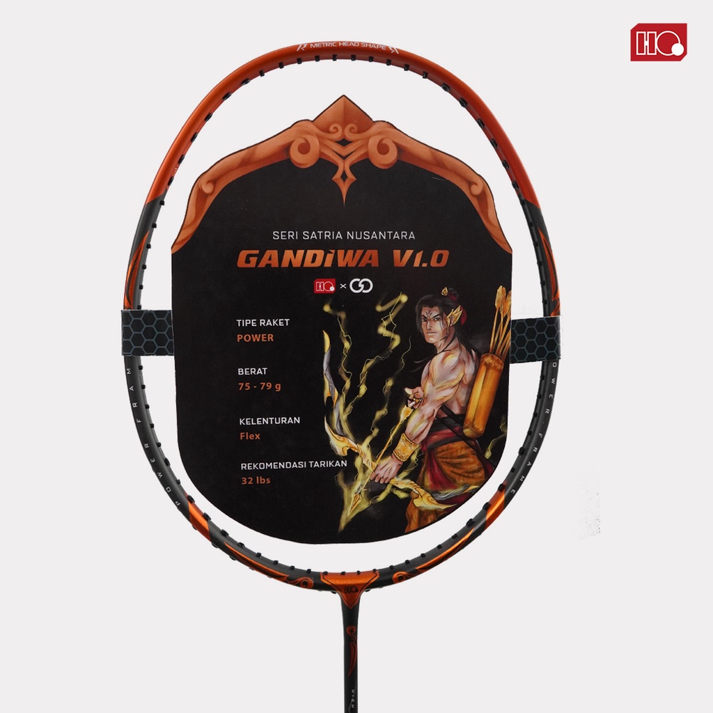 [NEW ARRIVALS] BEST PRODUCT Hi-Qua Raket Badminton Bulutangkis Special Edition Gandiwa 5U - Max