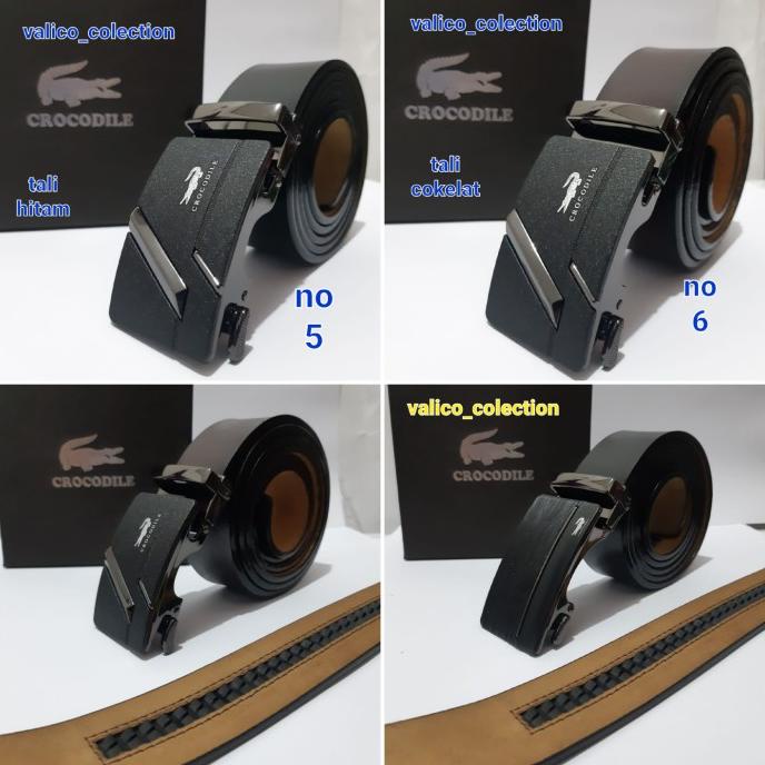 gesper ikat pinggang sabuk pria new colletion dgn kulit asli crocodile