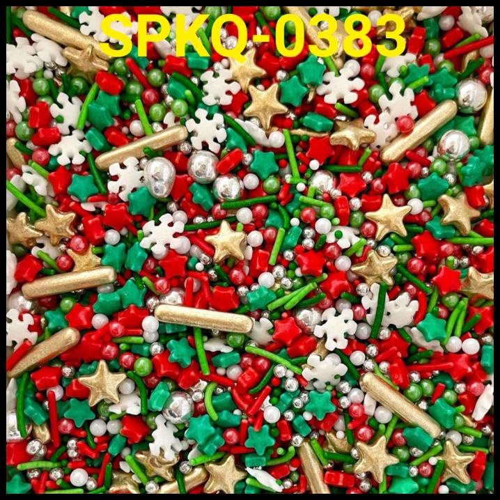 

HOT DEAL SPKQ-0383 SPRINKLES SPRINKEL 250GR BINTANG NATAL FROZEN HIJAU !!!!!