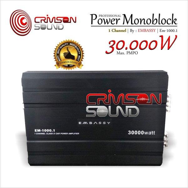 POWER MONOBLOCK CLASS D EMBASSY EM-1000.1 Channel