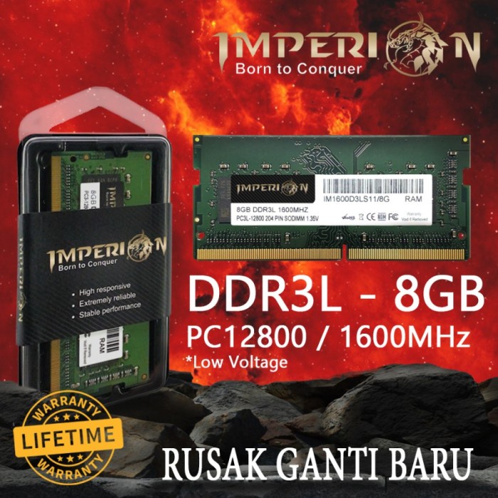 Ram Ddr3L 8Gb 1600 Mhz Pc12800 Laptop Sodimm Ddr 3L 8Gb Pc3L