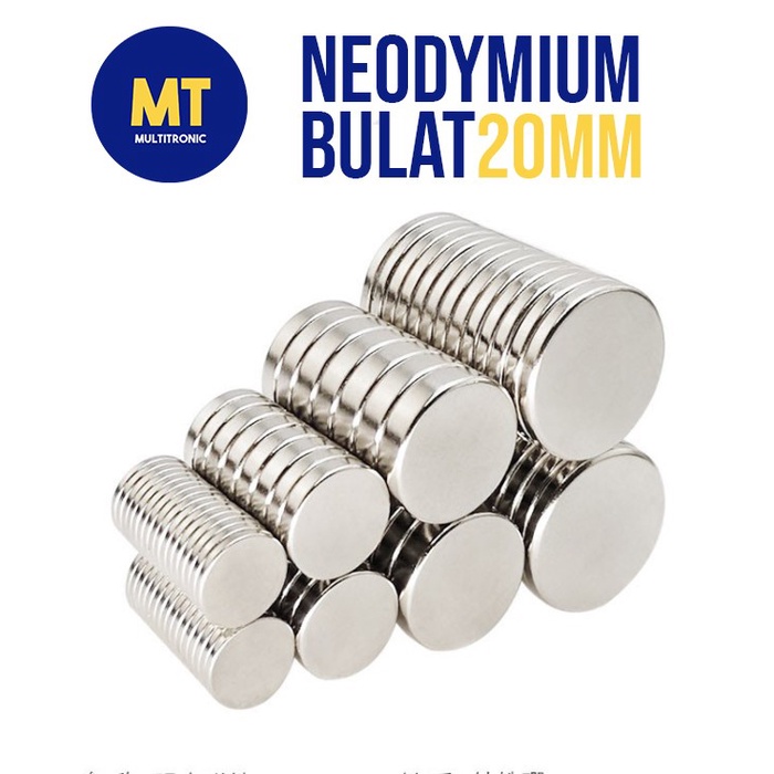 Magnet Neodymium Bulat Diameter 20mm