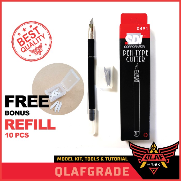 

Pen Cutter SDI 0491 + Refill 10pcs