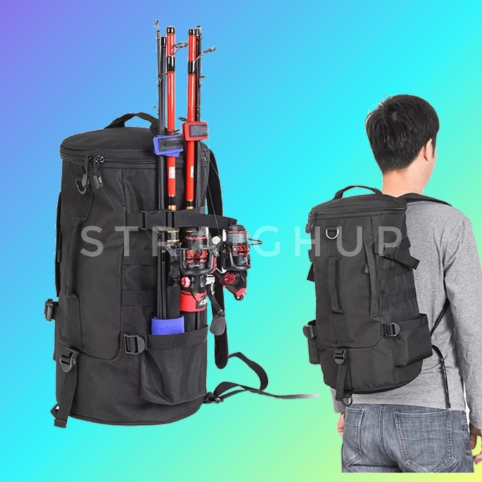 Promo Tas Pancing Ransel Multifungsi - Tas Pancing Laut Bulat Berkualitas Terbaru