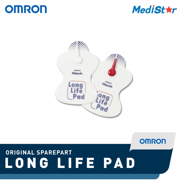 OMRON Long Life Pad - 1 Pair HV-F128 / HV-F127 / HV-F021 Erin MI