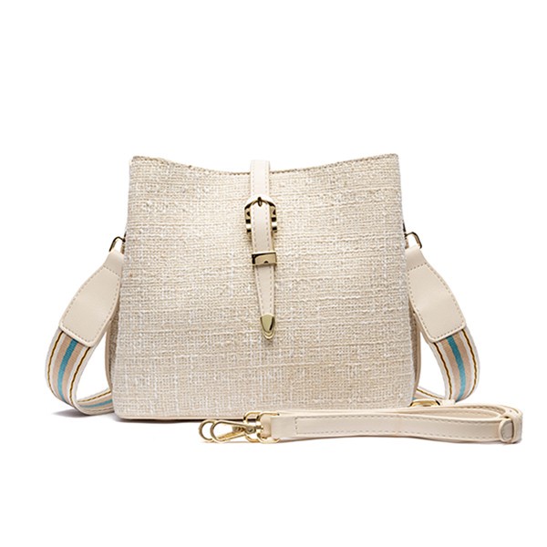 HANA Eloise Sling Tweed Bag M3004-C - Beige ORIGINAL 100%