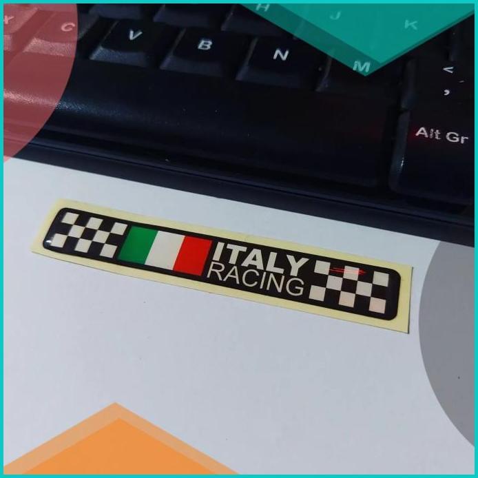 

Sticker Timbul Resin Italy Flag Stiker Lentur 3D Itali Italia Satuan