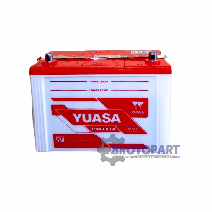 Aki Mobil Yuasa 95D31L Pf 12V 80Ah Original Accu Basah Yuasa Battery Kode Hm037