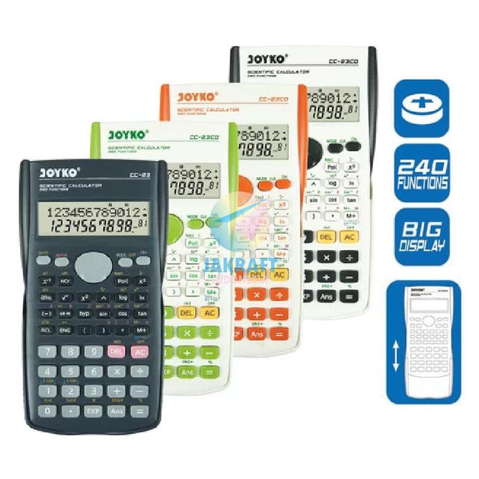 

Kalkulator Calculator Scientific Ilmiah 240 Functions JOYKO CC-23