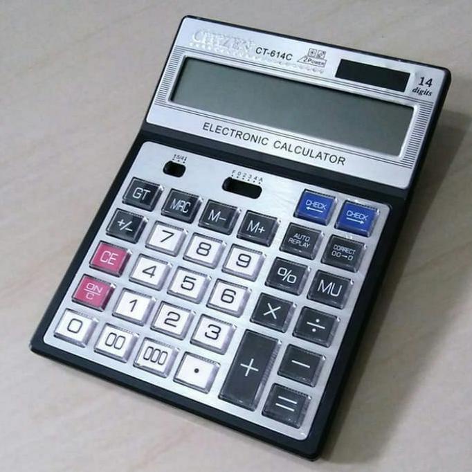 

kalkulator citizen ct 614-c tombol besar 14 digit