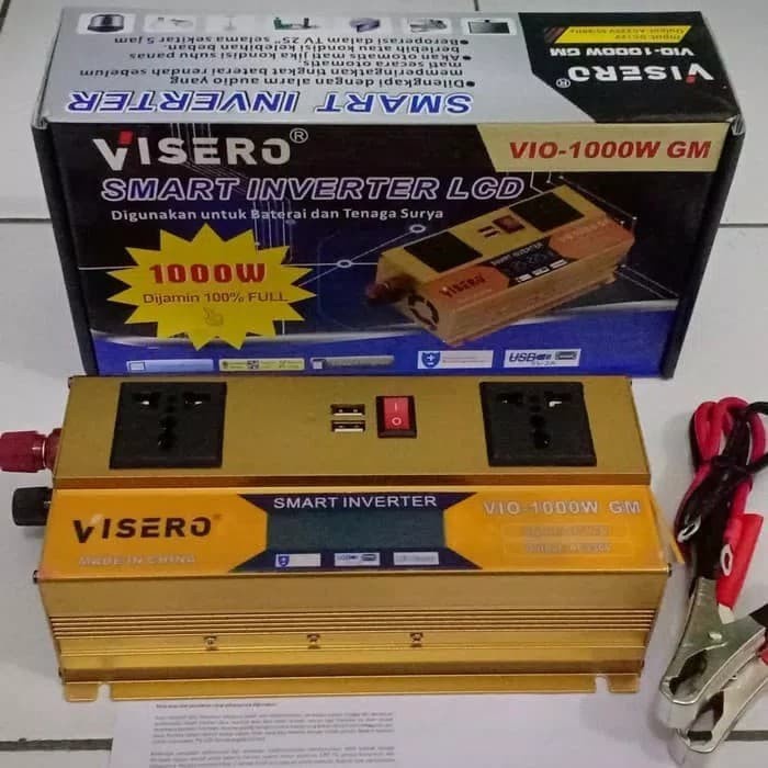✅Ready Smart Inverter 12V 1000 Watt Visero Digital Display Lcd Vio-1000W Gm Diskon