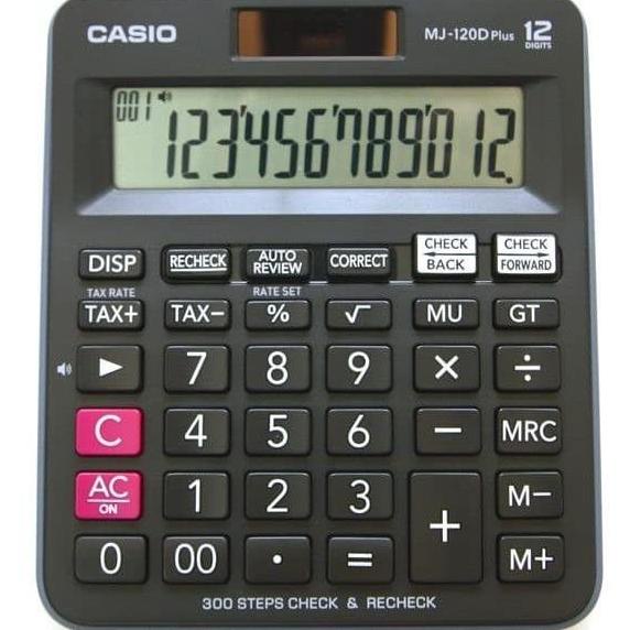 

KALKULATOR CASIO MJ 120D PLUS ORIGINAL - KALKULATOR 12 DIGIT
