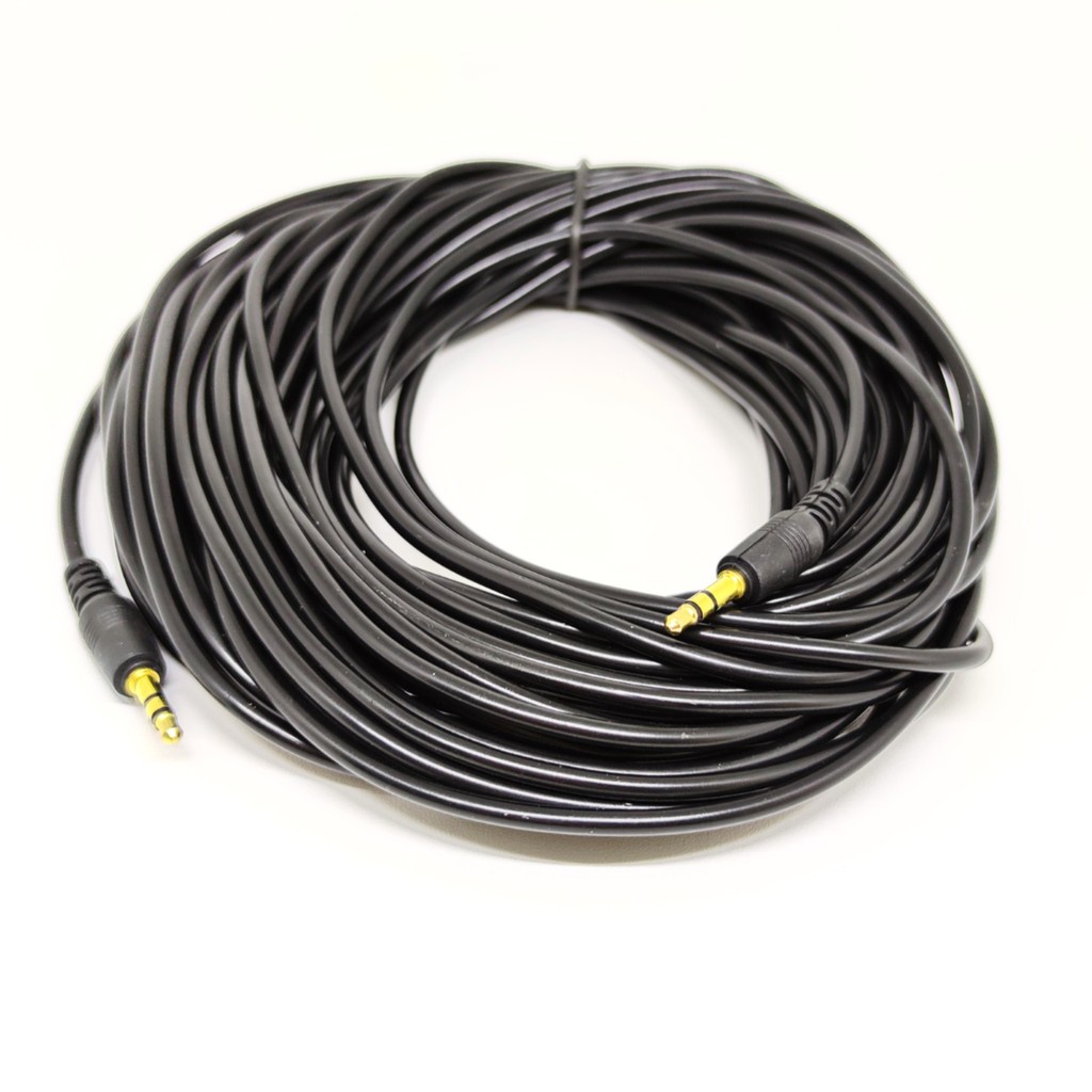 KABEL AUDIO JACK 3.5 PANJANG 10M GOLD PLATED / KABEL AUX 10 METER