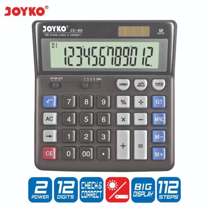

Calculator / Kalkulator Joyko CC-30 / 12 Digits / Check Correct