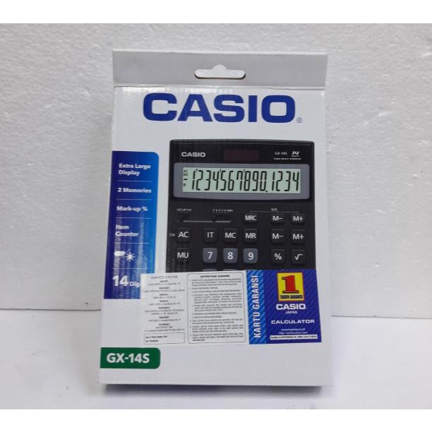 

CASIO CALCULATOR GX-14 S