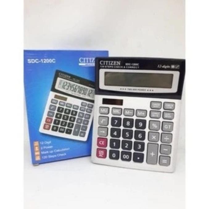 

Kalkulator CITIZEN CT-1200C Calculator Check Correct Cek Ulang CT1200C