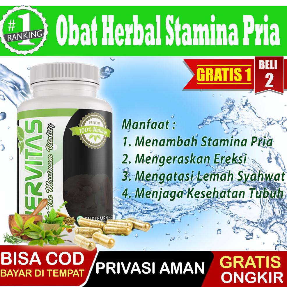 [PALING LARIS] Hervitas Kapsul Obat Kuat Pria Tahan Lama Original 100% Asli Obat Penambah Stamina Pr