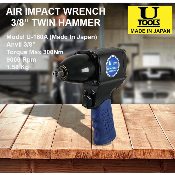 ✅New U-Tools 3/8 Air Impact Wrench Japan Original Impact Angin Japan Terbatas