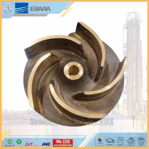 [Original] Impeller Pompa Ebara 100 Sqpb Bahan Kuningan Kipas Pompa Ebara 4' Berkualitas