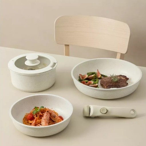 Promo Carote Set Pegangan Bisa Dilepas Isi 3 Pcs Saucepan Fry Pan