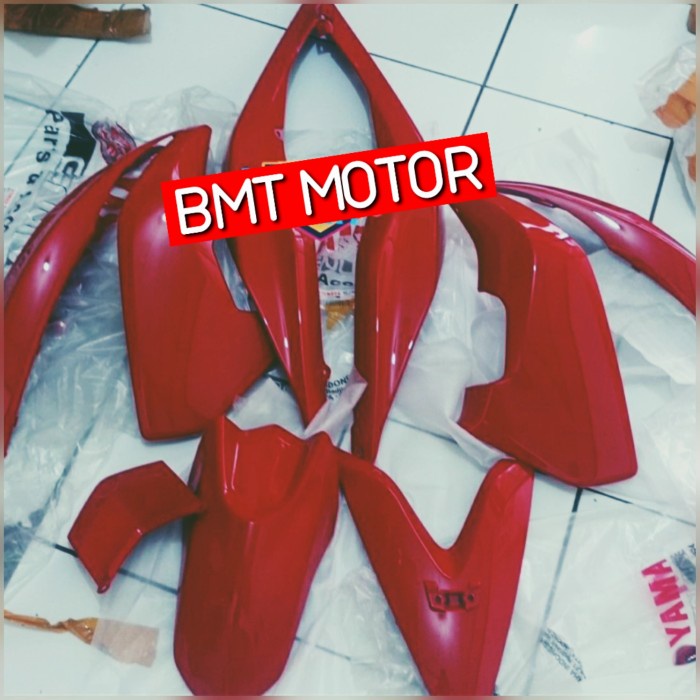 [Baru] Paket Body Halus Full Set Aerox 155 Old Merah Glosy Original Yamaha Bisa Gojek